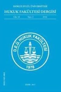 Dokuz Eylül Üniversitesi Hukuk Fakültesi Dergisi