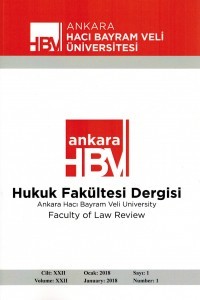 Ankara Hacı Bayram Veli Üniversitesi Hukuk Fakültesi Dergisi