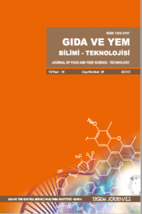 Gıda ve Yem Bilimi Teknolojisi Dergisi