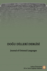 Doğu Dilleri Dergisi