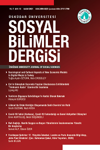 Üsküdar Üniversitesi Sosyal Bilimler Dergisi